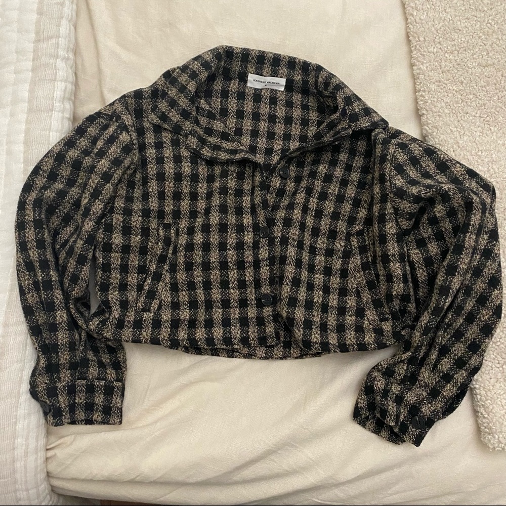 Goodnight Macaroon Cropped Button Down